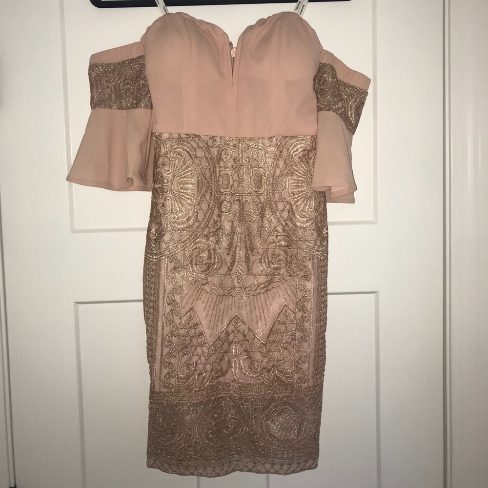 Soieblu Embroidered Off-the-Shoulder Dress
